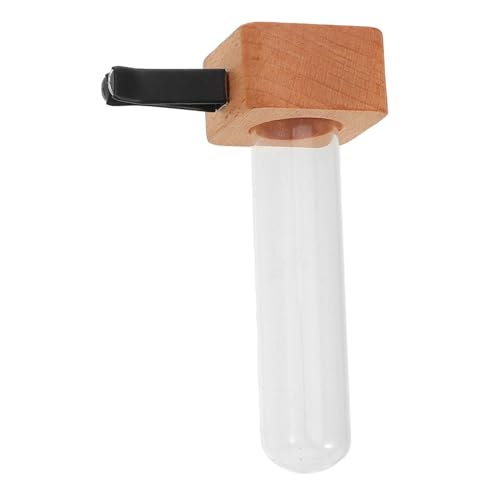 BIUDECO Auto Vase mit Clip Dekorativer Blumenhalter aus Buchenholz für Auto Luftauslass Abnehmbar Stilvolles Armaturenbrett Deko Accessoire Installieren für Autofahrer von BIUDECO