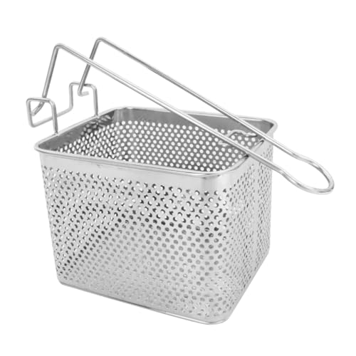 BIUDECO Edelstahl Frittierkorb mit Abnehmbarem Griff Quadratisches Sieb für Pommes Snacks Frittierte Kartoffeln Leicht zu Reinigen für Zuhause Bar und Restaurantgebrauch BIUDECO Edelstahl Frittierkorb mit Abnehmbarem Griff Quadratisches Sieb für Pommes Snacks Frittierte Kartoffeln Leicht zu Reinigen für Zuhause Bar und Restaurantgebrauch von BIUDECO