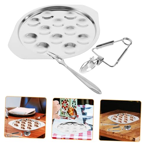 BIUDECO Escargot Teller Set Teiliges Muschelserviergeschirr mit Speziellen Gabeln für Weinbergschnecken für Meeresfrüchte und Snacks von BIUDECO