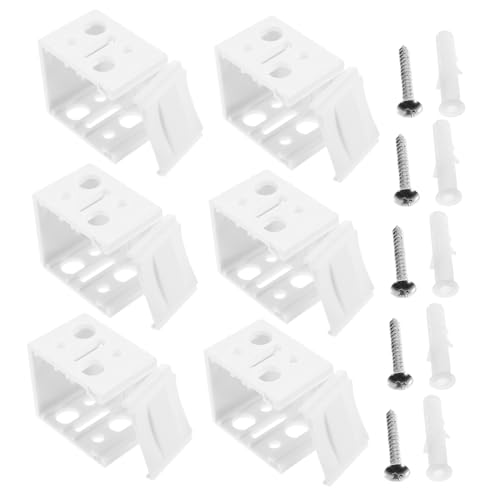 BIUDECO Fensterrollo Halterungen Weißes Box Montage Halterung für Jalousien Schrauben und Dübel Installieren für Zuhause und Büro von BIUDECO