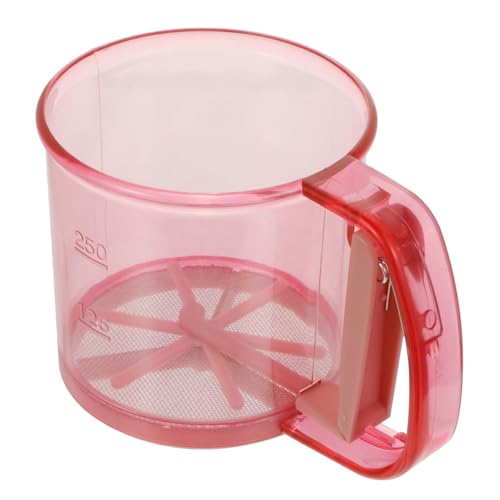 BIUDECO Handliches Mehlsieb mit Messskala Leichtes Halbautomatisches Sieb für Mehl Puderzucker Backpulver Ergonomischer Griff für Präzise Dosierung Beim Backen BIUDECO Handliches Mehlsieb mit Messskala Leichtes Halbautomatisches Sieb für Mehl Puderzucker Backpulver Ergonomischer Griff für Präzise Dosierung Beim Backen von BIUDECO