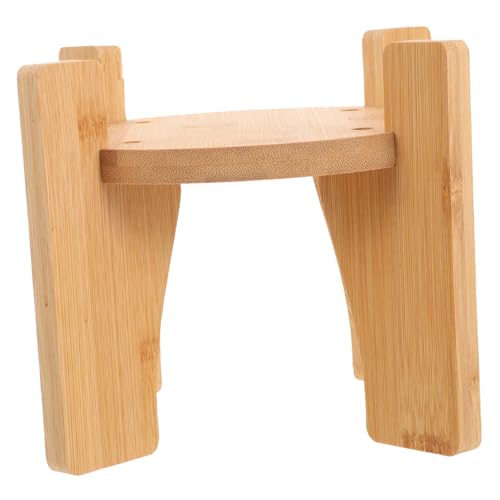 BIUDECO Holz Getränkespender Ständer mit Rundbasis Stabiler Flaschenhalter für Teekannen Blumentöpfe Aquarien Handgefertigter Sockel für Vielseitige Anwendungen von BIUDECO