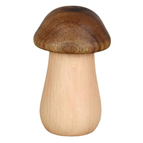 BIUDECO Holz Zahnstocherbox Pilzform mit Großer Kapazität Langlebig und Praktisch Stilvoller Zahnstocherhalter aus Hochwertigem Holz für Wohnzimmer und Küche Dekorativ und Fein Verarbeitet von BIUDECO
