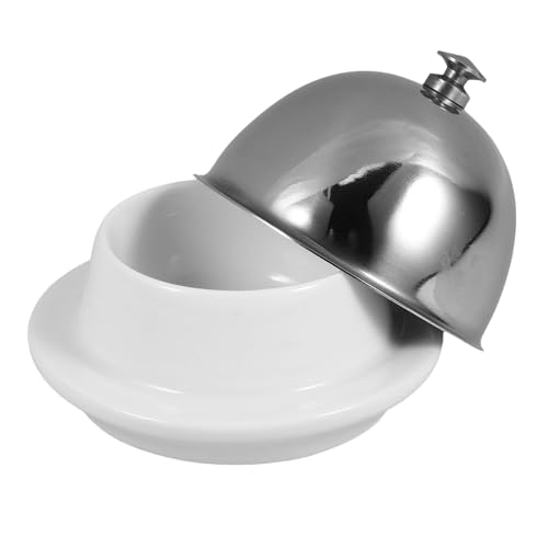 BIUDECO Keramik Butterdose mit Glatter Oberfläche Vielseitig Verwendbar für Butter Talg Abalone Kuchen Stilvolle Butterplatte für Küche und Tischdekoration von BIUDECO