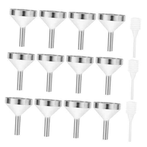 BIUDECO Kleiner Trichter aus Aluminium für mit Pipette – 15 Stück Dosierwerkzeug für Flüssigkeiten für Reisen und Kosmetik BIUDECO Kleiner Trichter aus Aluminium für mit Pipette – 15 Stück Dosierwerkzeug für Flüssigkeiten für Reisen und Kosmetik von BIUDECO
