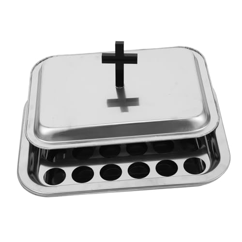 BIUDECO Kommunions mit Tablett und Deckel Multifunktionales Heiliges Abendmahl Tablett für und Familienfeiern Robustes Mehrzweck Lager und Brotteller für Religiöse Zeremonien BIUDECO Kommunions mit Tablett und Deckel Multifunktionales Heiliges Abendmahl Tablett für und Familienfeiern Robustes Mehrzweck Lager und Brotteller für Religiöse Zeremonien von BIUDECO