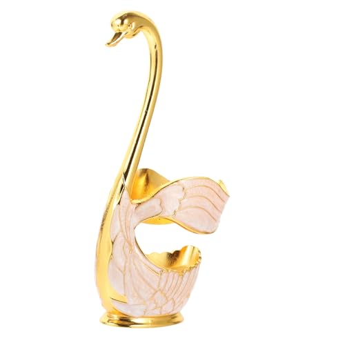 BIUDECO Löffelhalter Schwan Design Kaffeelöffel Basis Küchen Organizer Dekorativ Kompakt Robust für Haushalt von BIUDECO