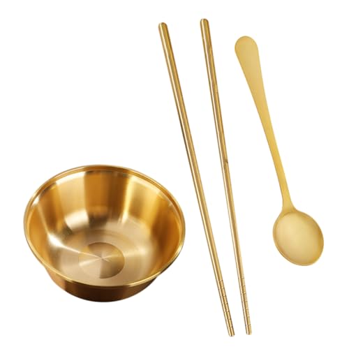 BIUDECO Messing Salatschüssel Set mit Essbesteck Multifunktionale Nudelschale Langlebige Tischgeschirr Glatte Oberfläche Leicht zu Reinigen Geeignet für Salate Obst Snacks Teiliges Set BIUDECO Messing Salatschüssel Set mit Essbesteck Multifunktionale Nudelschale Langlebige Tischgeschirr Glatte Oberfläche Leicht zu Reinigen Geeignet für Salate Obst Snacks Teiliges Set von BIUDECO