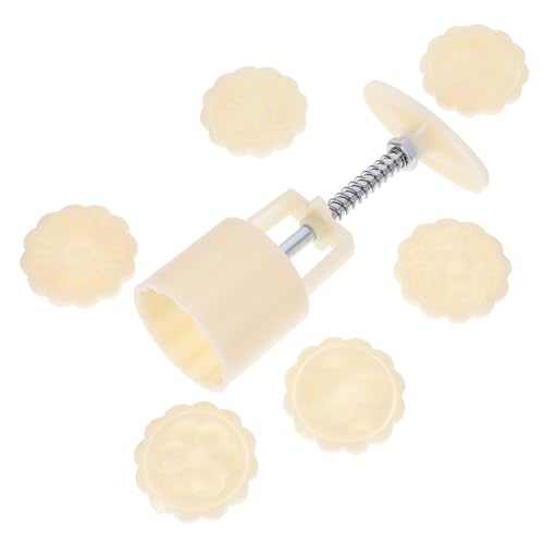 BIUDECO Moon Cake Mold DIY Backzubehör Wiederverwendbar Handdruck Moon Bake Form für Mondkuchen Herstellung mit Antihaft Oberfläche Leicht und Robust zum Backen und Geschenk zum Mid von BIUDECO