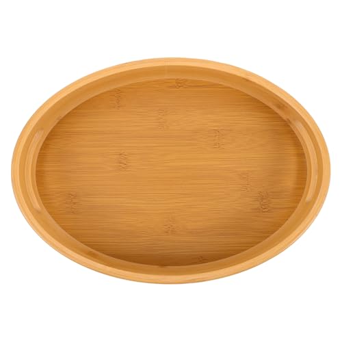 BIUDECO Rundes Serviertablett Aus Massivholz Mit Griffen Für Tee Snacks Und Obst Holztablett Für Badezimmer Und Esstisch Präsentationsplatte Für Brot Und Andere Lebensmittel BIUDECO Rundes Serviertablett Aus Massivholz Mit Griffen Für Tee Snacks Und Obst Holztablett Für Badezimmer Und Esstisch Präsentationsplatte Für Brot Und Andere Lebensmittel von BIUDECO