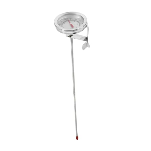 BIUDECO Thermometer Mechanisch Sofortige Temperaturanzeige mit Befestigungsclip Präzise Öl und Grilltemperaturmessung für Brauen Kochen und Braten von BIUDECO