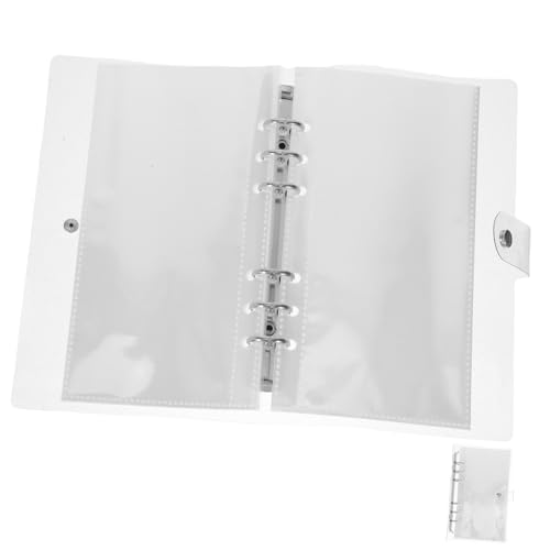 BIUDECO Transparente Hülle für Fotos Nachfüllbarer Ring Ordner mit Stabilen Einschüben für Sticker Visitenkarten und Sammlerstücke Benutzerfreundliches Design zur Einfachen Organisation von BIUDECO