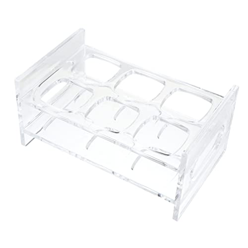 BIUDECO Transparentes Shotglas Display mit Reihen und Fächern Langlebiger Party Organizer für Whisky und Schnapsgläser Waschbarer und Wiederverwendbarer Barhalter für Klare Gläser von BIUDECO