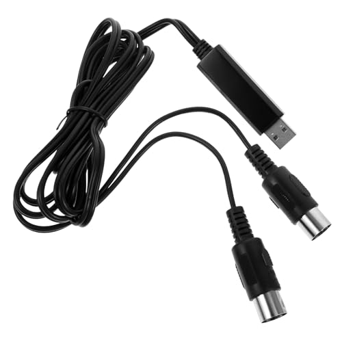 BIUDECO USB Midi Kabel für Piano Keyboard Adapter Cord Stabiles Midi Signal Kompatibel mit Windows PC Laptop Integrierter Treiber Schnelle Datenübertragung von BIUDECO
