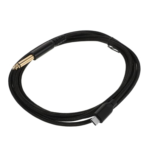 BIUDECO USB Type C zu Gitarren Audiokabel mit Eingebautem Chip Langlebiges Instrumentenkabel Kompatibel für Gitarre Bass und Musikaufnahme Einfaches Plug And Play ohne Treiber von BIUDECO