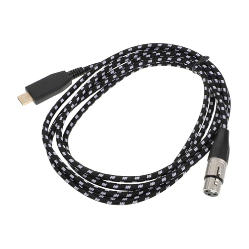 BIUDECO USB Xlr Mikrofonkabel Schwarz Doppelt Abgeschirmtes Rauscharmes Audioadapterkabel für Heim Audio Professionelle Klangübertragung Langlebig und Robust von BIUDECO