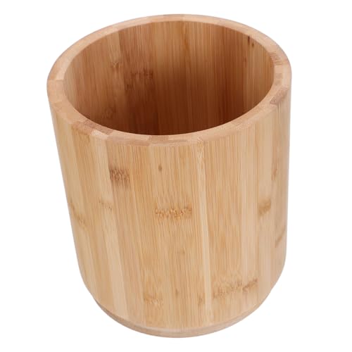 BIUDECO Utensilienhalter Drehbar Küchenorganizer Aus Holz Natürliches Holzmaterial Robust Für Besteck Essstäbchen Küchentheke Dekoration von BIUDECO
