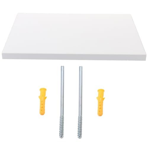 BIUDECO Wandregal aus Robustem Material Einfach zu Montieren Multifunktionales Kleines Wandboard für Wohnzimmer und Schlafzimmer Rechteckiges Design Warmweiß zur Platzsparenden von BIUDECO