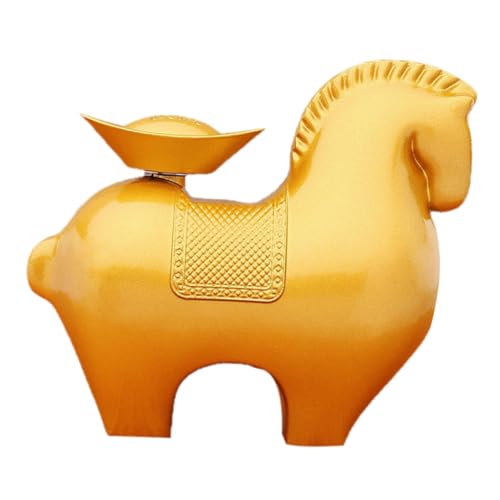 BIUDECO Zinklegierung Pferdeskulptur mit Ingot Dekor Stilvolle Robuste Statue für Wohn Büro und Regaldekoration Handgefertigte Detailreiche Metallfigur mit Kultureller Bedeutung Vielseitig BIUDECO Zinklegierung Pferdeskulptur mit Ingot Dekor Stilvolle Robuste Statue für Wohn Büro und Regaldekoration Handgefertigte Detailreiche Metallfigur mit Kultureller Bedeutung Vielseitig von BIUDECO