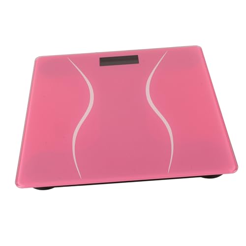 BIUDECO intelligente digital Fitnessstudio wiederaufladbar modern Werkzeug zur Körpergewichtung intelligente elektronische Körperwaage Balkenwaage gehärtetes Rosa von BIUDECO