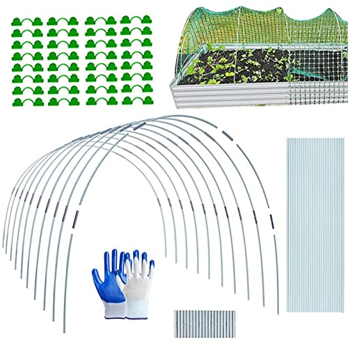 BIUDUI 115 Stück Pflanztunnel Bögen Tunnelbögen Gewächshaus Hoops Gartentunnel Reifen Folientunnel Bögen Pflanzenwachstum Tunnelrahmen Gewächshausreifen Für Abdeckung Frühbeet Hochbeet Gemüsebeet (S) von BIUDUI