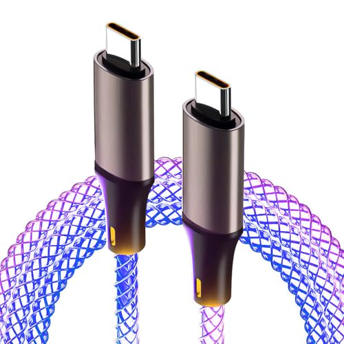 Coolden USB C auf USB C Kabel USB C Ladekabel Bunt 1M 66W PD 3.0 Schnellladen & Datenübertragung RGB Robustes Kabel Schnellladekabel für iPhone 15 16 Pro Samsung Galaxy S25 S24 iPad Pro MacBook Kamera Coolden USB C auf USB C Kabel USB C Ladekabel Bunt 1M 66W PD 3.0 Schnellladen & Datenübertragung RGB Robustes Kabel Schnellladekabel für iPhone 15 16 Pro Samsung Galaxy S25 S24 iPad Pro MacBook Kamera von BIVOFU
