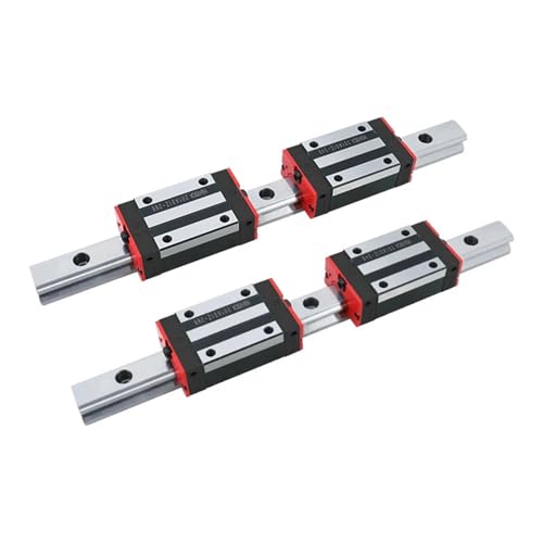 2 Stück HGR20 2500 mm Linearführung mit Flanschblockwagen HGW20CC HGH20CA 4 Stück for Graveur-Fräsfräser (Color : HGH20CA, Size : 2500mm) von BIVOO