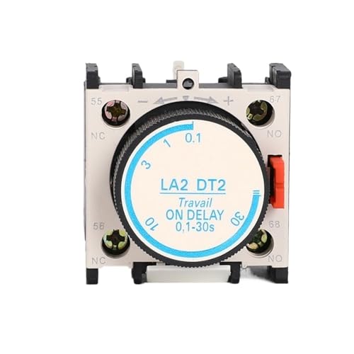 BIVOO 1PCS LA3DR0 LA3DR2 LA3DR4 LA2DT0 LA2DT2 LA2DT4 Air Power On/Off Verzögerung Kontakt 1NO + 1NC for CJX2 Serie AC Schütz (Color : LA2 DT2) von BIVOO