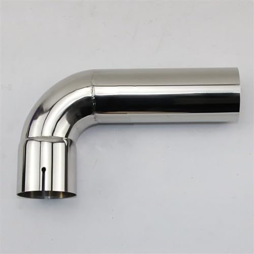 BIVOO Auspuffblende Auto Auto Styling 90 Grad 54mm 66mm 73mm 76mm Auspuffrohr Schalldämpfer Endrohr 304 Edelstahl schweißen Material Auto Endrohr (Größe : 54mm(150x200)) von BIVOO