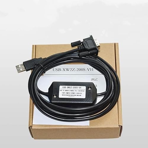 BIVOO USB-XW2Z-200S-VH kompatibles SPS-Programmierkabel CJ1M CPM2A und Daten-Download-Kabel anderer Serien (schwarz 3 m) von BIVOO