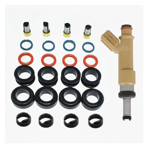 Einspritzdüsen 4sets Kraftstoff Injektor Reparatur Kit Service Kits Für Toyota Für Prius ZXW30#23250-37010 (AY-RK118) Einspritzdüse von BIVOO