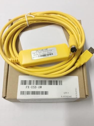 USB-SC09-FX FX-USB-AW for FX1N FX2N FX1S FX3U Serie SPS-Programmierkabel Daten-Download-Kabel II (Gelb 3 m) von BIVOO