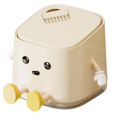 Garbage Bin Desktop Mini Garbage Bin Household Living Room Cream Wind Press with Lid Plastic Garbage Bin Garbage Bin Desktop Mini Garbage Bin Household Living Room Cream Wind Press with Lid Plastic Garbage Bin von BIVVI