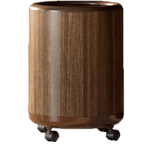 Mülleimer Home Wohnzimmer Schlafzimmer Große Kapazität Kreativer Papierkorb Nachahmung Holzmaserung Mülleimer(B,18L) von BIVVI