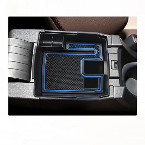 BIXUAN Aufbewahrungsbox kompatibel mit Toyota Corolla Cross Touring ZWE211W Hybrid S E210 2019-2022 2023 2024 Armlehne Organizer mit Antirutschmatte für Mittelkonsole Zubehör Mit Rutschfestermatte von BIXUAN