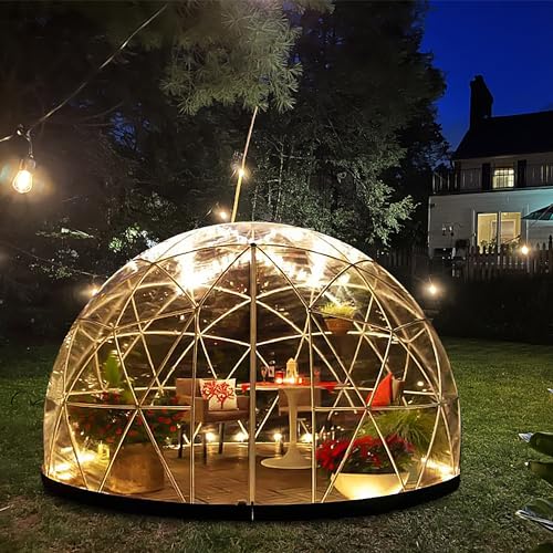 Garten-Iglu-Kuppel – tragbares Garten-Kuppelzelt für Partys im Freien und Gartenarbeit, 12 x 7,2 Fuß (3,65 x 2,2 m), CE/FCC/PSE von BIXUYOU