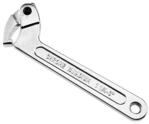 1x C Hakenschlüssel für Nuss Zapfenschlüssel Verstellbarer Schraubenschlüssel 32-76mm Werkzeug für Fahrrad- und Motorradreparaturen von BIYM