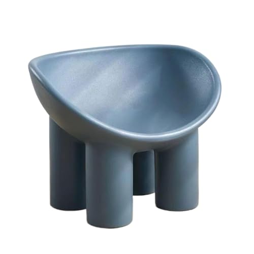 BIZTTLOG Wohnzimmer- und Balkonstuhl im modernen Stil, bequemer Loungesessel for drinnen und draußen, Designer-Einzelhocker mit Kissen, 9 Farben erhältlich(Blue1,Small) von BIZTTLOG