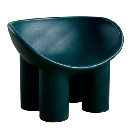 BIZTTLOG Wohnzimmer- und Balkonstuhl im modernen Stil, bequemer Loungesessel for drinnen und draußen, Designer-Einzelhocker mit Kissen, 9 Farben erhältlich(Green1,Small) von BIZTTLOG