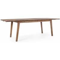 Ausziehbarer Tisch Varsavia aus Akazienholz für den Garten 180/240 x 90 cm von BIZZOTTO