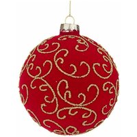 Bizzotto - 8x Sfera Vt Garnish Rosso D100 - Rote Verzierungskugel mit 8x D100 Durchmesser von BIZZOTTO