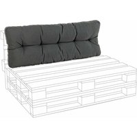 Gepolstertes Kissen für Holzpaletten Sofas 120 cm -Carbon / Rückenlehne von BIZZOTTO