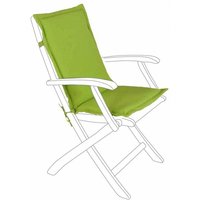 Kissen für Stuhl und Sessel mit mittlerer Rückenlehne aus wasserabweisendem Polyester 180 gm -Grün / Kit mit 4 Stück von BIZZOTTO