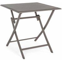 Bizzotto - Klappbarer Tisch aus Aluminium 'Elin' für den Einsatz im Garten und auf der Veranda -70 x 70 cm / Ciok Bizzotto - Klappbarer Tisch aus Aluminium 'Elin' für den Einsatz im Garten und auf der Veranda -70 x 70 cm / Ciok von BIZZOTTO