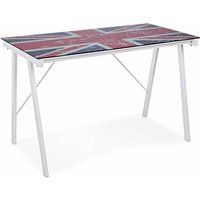 Bizzotto - Moderner Schreibtisch 'Young', ideal für Büro und Schlafzimmer aus Glas 113 cm -British von BIZZOTTO