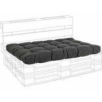 Gepolstertes Kissen für Holzpaletten Sofas 120 cm -Carbon / Sitzung von BIZZOTTO