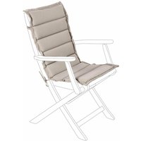 Bizzotto - Gestepptes wasserabweisendes Outdoor- und Gartenkissen mit mittlerer Rückenlehne und elastischer Feder -1 Stück / Beige Bizzotto - Gestepptes wasserabweisendes Outdoor- und Gartenkissen mit mittlerer Rückenlehne und elastischer Feder -1 Stück / Beige von BIZZOTTO
