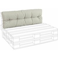 Bizzotto - Gepolstertes Kissen für Holzpaletten Sofas 120 cm -Beige / Rückenlehne von BIZZOTTO