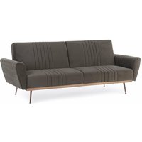 Schlafsofa 'Johnny' 3-Sitzer aus taubengrauem Samt mit kupferfarbenen Füßen und Rahmen 210 cm Schlafsofa 'Johnny' 3-Sitzer aus taubengrauem Samt mit kupferfarbenen Füßen und Rahmen 210 cm von BIZZOTTO
