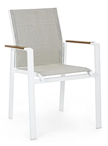 Stuhl Kubik mit Armlehnen weiß Bizzotto Code 0663215 von BIZZOTTO